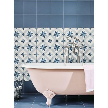 Luxury Tiles Yorkshire Blue Pattern Floor and Wall Tile