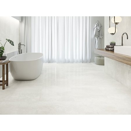 Luxury Tiles Burghley Stone Washed White Porcelain Floor 80x80cm Tile