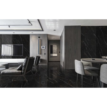 Marquina Polished Porcelain Wall and Floor Tile 120x60cm