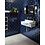 Luxury Tiles  Royal Blue Gloss Metro Tile 20x10cm