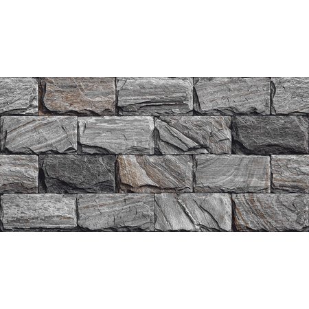 Rustic Grey Brick Stone Split Face Wall Tile 300x600mm