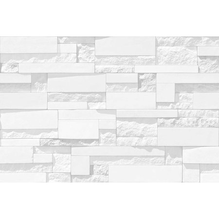 Palazzo Matt Rock White Split Face Wall Tile 300x450mm