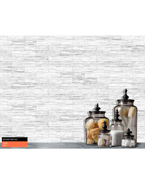  White Moon Stone Wave Split Face Wall Tile