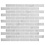 Verona Hampton Carrara White Honed Brick Marble Mosaic 305x305mm