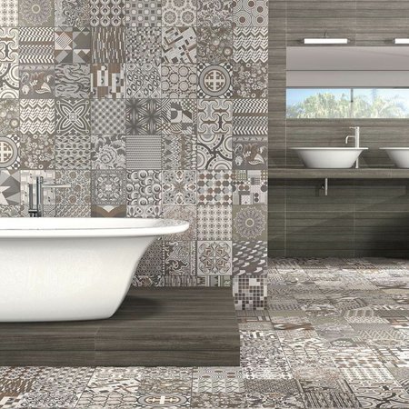 Verona Mono Mix Pattern Floor and Wall Porcelain Tile