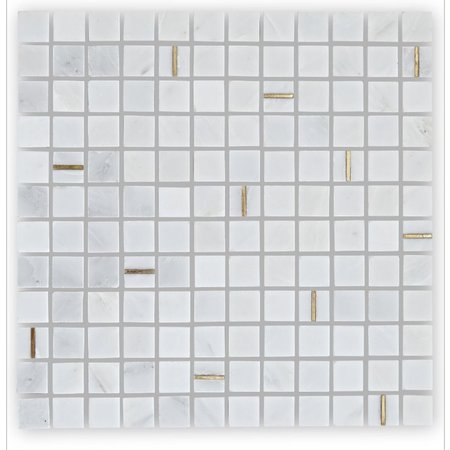 Luxury Tiles Hamburg Aurus Honed Marble Mosaic Tile  30x30cm