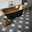 Lily Black Porcelain Floor and Wall Tile