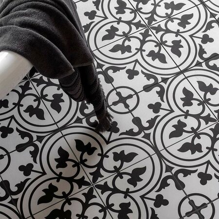 Charter Coal classic pattern wall and floor tile