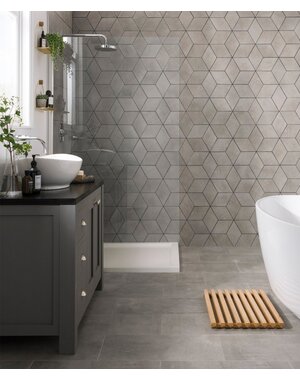 Luxury Tiles Truth Carrara Grey Diamond Tile