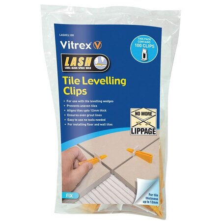 Vitrex LASH Levelling Spacer Clips Pack Of 100