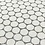 Verona Ceramic Button Mosaic Tiles Meneksche SIlver