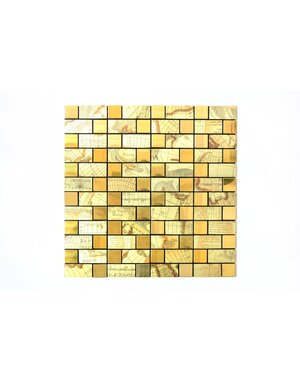 Luxury Tiles self adhesive mosaic tile gold patterned