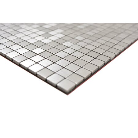 Self Adhesive Silver Alloy Mosaic 290x290 mm