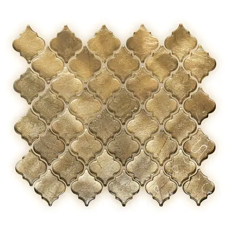 Luxury Tiles Arabesque Gold Mosaic Tile