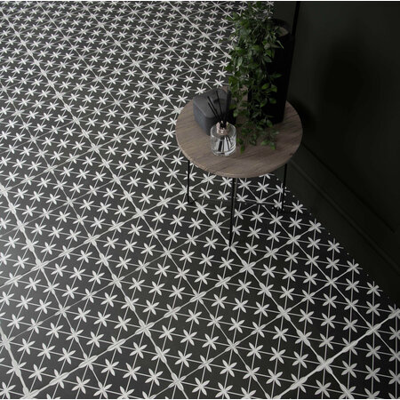 Wicker Black Floor and Wall Tile 450x450mm