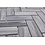 Ceramic Grey Herringbone Floor and Wall Mosaic Tile