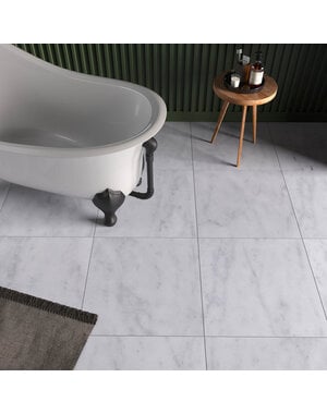 Verona Tuscany Bianca Marble Honed 610x610mm Floor and Wall tile