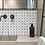 Verona Carrara St Laurent Honed Basketweave Marble Mosaic Tile