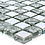 Silver Cairo Glass Mosaic Tile 30x30cm