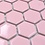 Verona Bubblegum Pink Hexagon Mosaic 26x30cm
