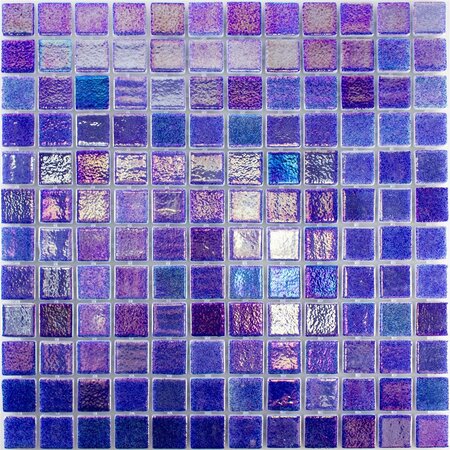 Lilac Glass Swimming Pool Mosaic Tile 316x316mm - Copy