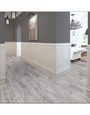 Verona Vintage Wood Effect White Grey Floor Tile