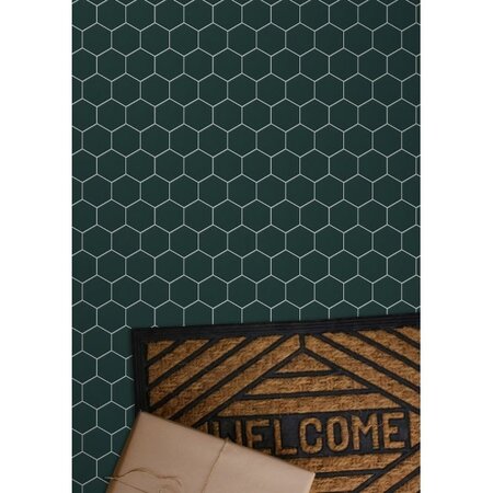 Luxury Tiles Hexagon Green Mosaic Tile 27.2x28.2cm