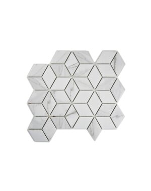  Augustus White hexagon Decor Mosaic
