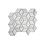 Verona Augustus White hexagon Decor Mosaic 266 x 305 mm