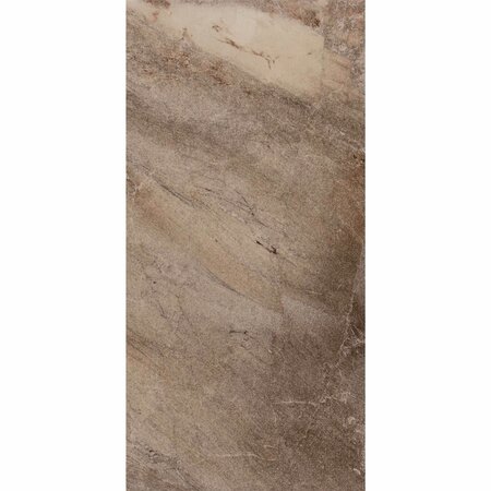 Luxury Tiles Gianna Dark Grey Marble Effect Gloss Tile 500x250mm