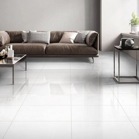 Luxury Tiles Mayfair White Polished Tiles 800x800mm