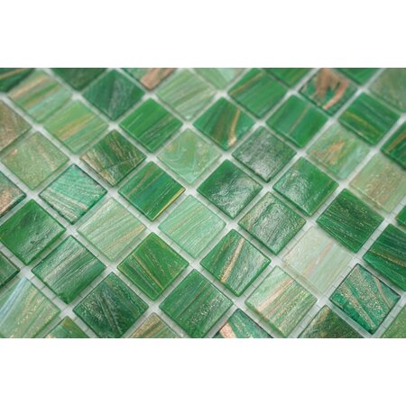 Luxury Tiles Green Sea Moss Mosaic Tile 305x305mm