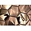 Rose Gold Metal  3D Hexagon Mosaic 25x29 cm