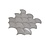 Ash Grey Gloss Scallop Mosaic - 256x273mm