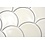 Cream Gloss Scallop Mosaic - 256x273mm