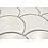 Cream Gloss Scallop Mosaic - 256x273mm