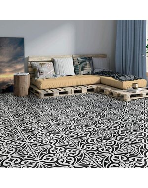 British Ceramic Tiles Devonstone Black Feature Floor450x450mm