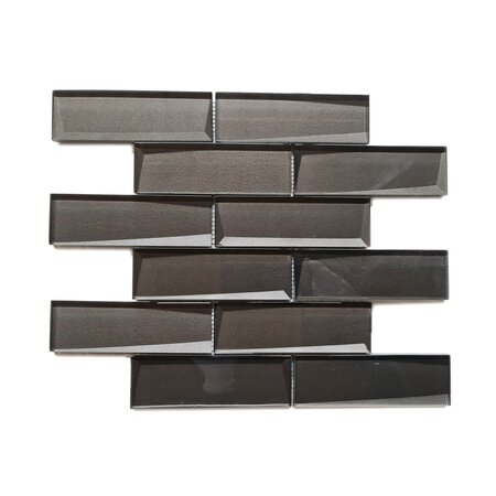 Luxury Tiles Glass Grey Mirror 30cm x 30cm Mosaic Tile