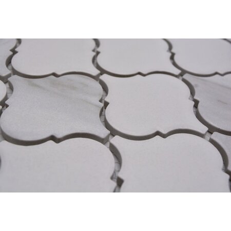 Luxury Tiles Carrara Marble Effect Arabesque |  Mosaic Tile