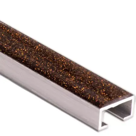 Border Tiles Vienna Brown Glitter 15x600mm