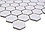 Mosaic tile Hexagon Uni HX AT21
