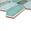 Mosaic tile hexagon CG CH475
