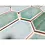Mosaic tile hexagon CG CH475