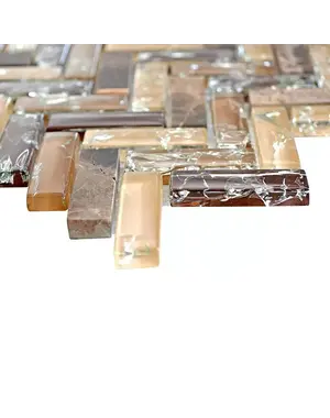  Mosaic tile Herringbone Crystal Mix XIC HB1555