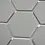 Mosaic tile hexagon Uni CU HX127