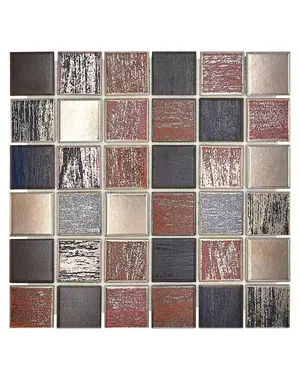  Mosaic tile square Orient Color Mix CD AUBIS