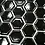 Mosaic tile hexagon uni HX 060