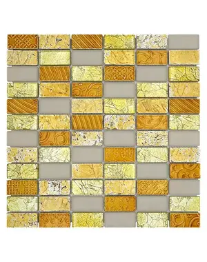  Mosaic tile rectangle Crystal Mix XCM CRS4