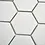 Mosaic tile hexagon Uni CU HX101