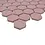 Mosaic tile Hexagon Uni HX AT24